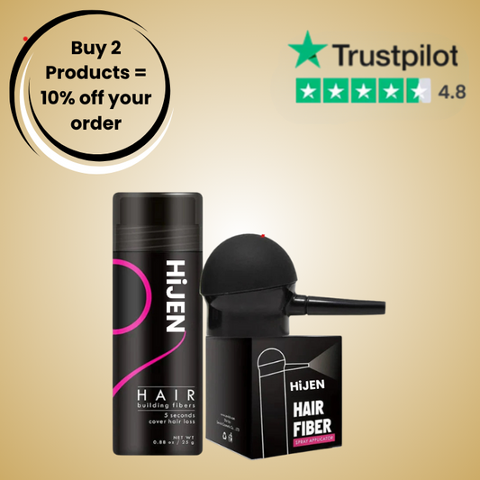 Bottle of Keratin Hair Fiber Powder  HiJEN™